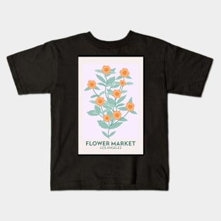 Los Angeles Botanical Flower Market Kids T-Shirt